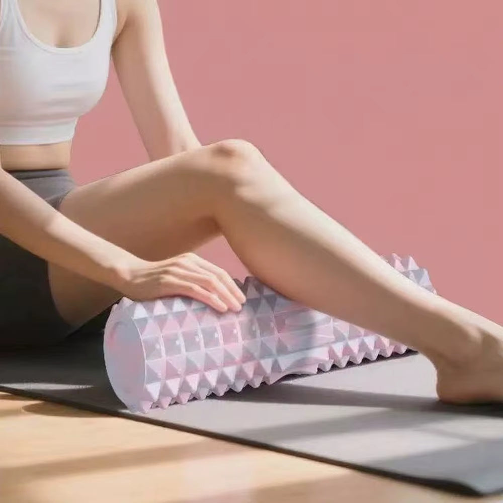 [Three Piece Massage Set] Massage Prick Ball, Massage Roller, Foam Massage Roller Shaft - a Necessary Household Massage Artifact